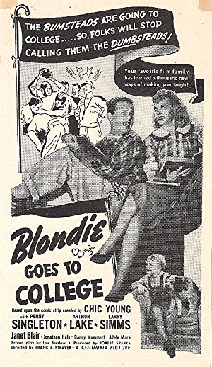 Blondie Goes To College